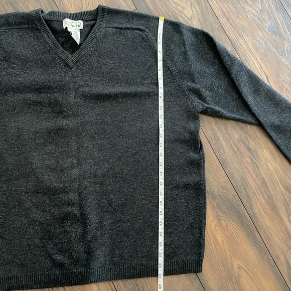 Vintage Northern Spirit Grey Sweater Pure Wool - Picture 6 of 7
